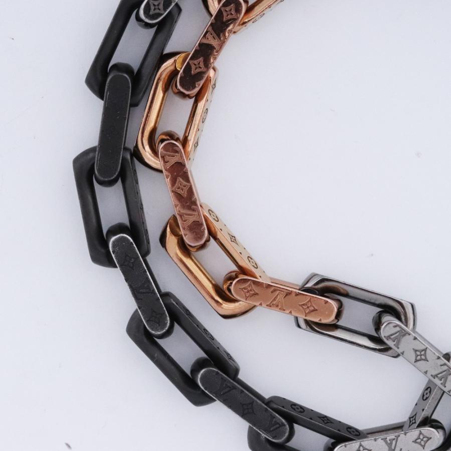 LOUIS VUITTON コリエ・モノグラム ネックレス チェーン ブラック