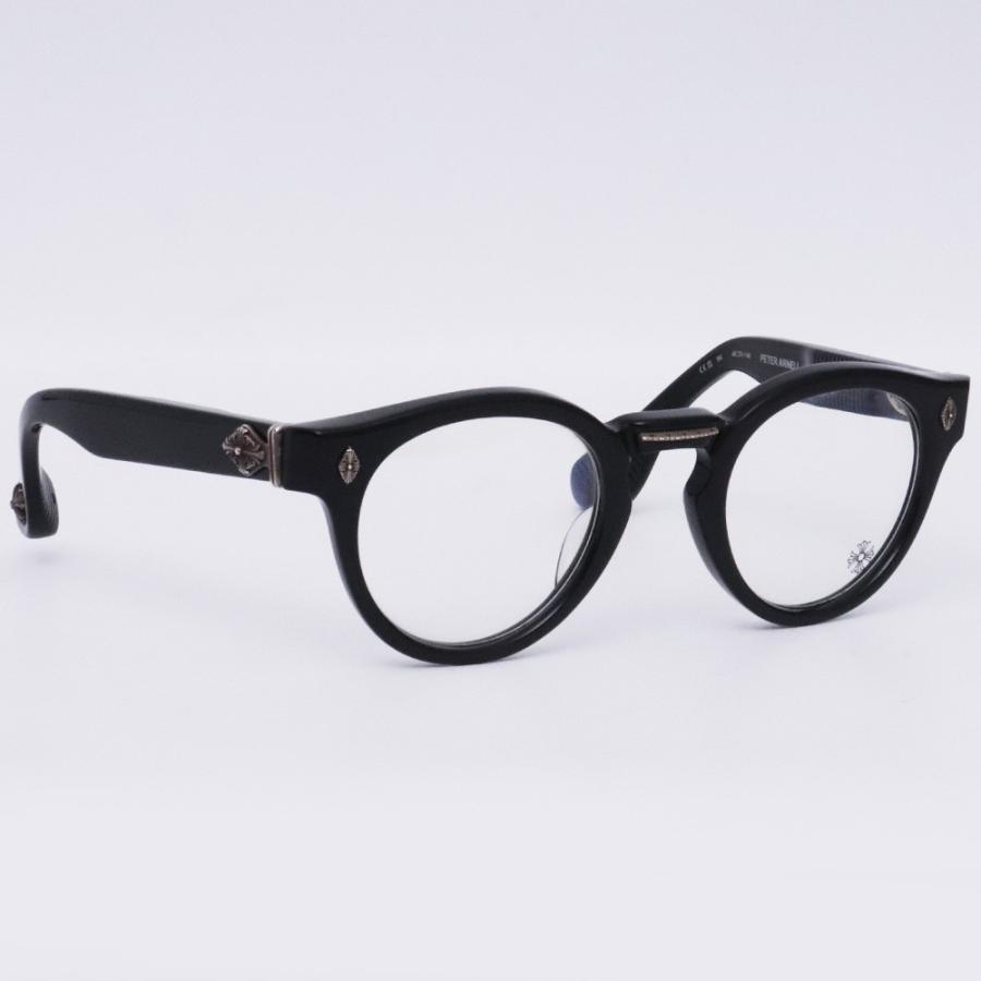 CHROME HEARTS PETER ARNELL 伊達メガネ 48□25-140 ブラック クロム