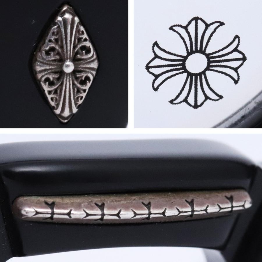 CHROME HEARTS PETER ARNELL 伊達メガネ 48□25-140 ブラック クロム
