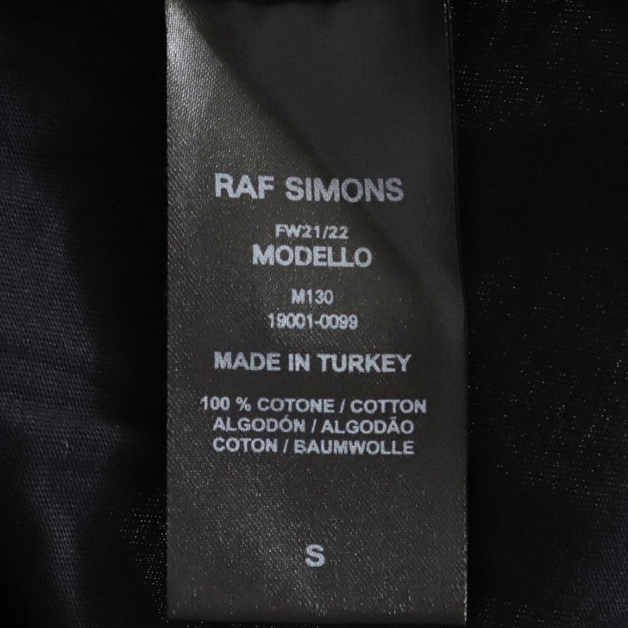 RAF SIMONS ポケットホールズオーバーサイズTシャツ Sサイズ ブラック 