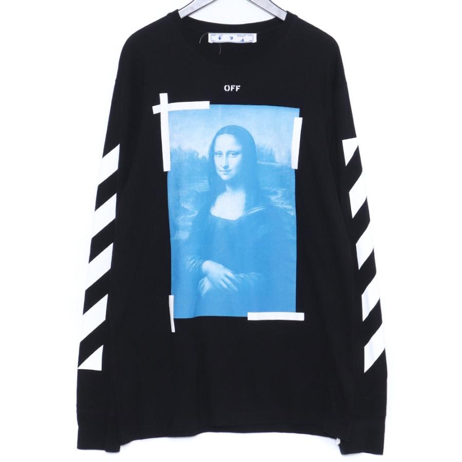 OFF-WHITE BLUE MONALISA L/S TEE XLサイズ ブラック OMAB001R21JER002  