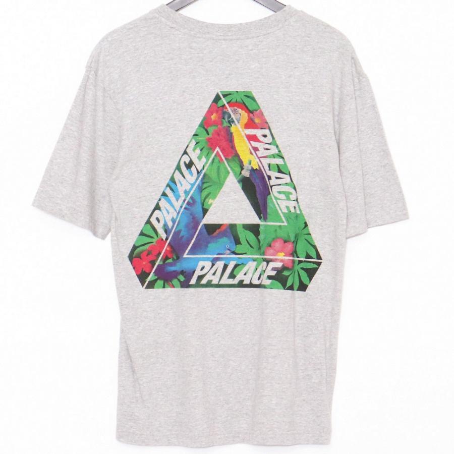 パレス PALACE バックプリントTシャツ 半袖Tシャツ グレー S /U