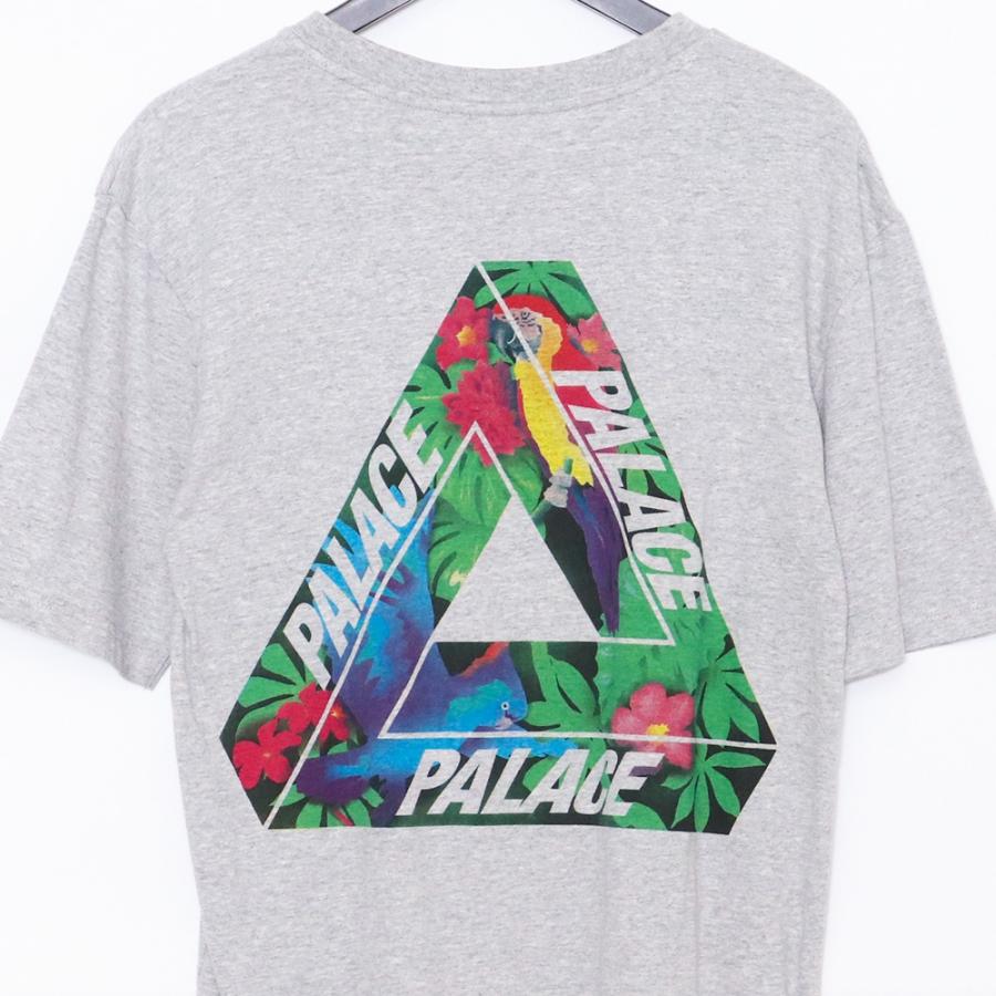パレス PALACE バックプリントTシャツ 半袖Tシャツ グレー S /U
