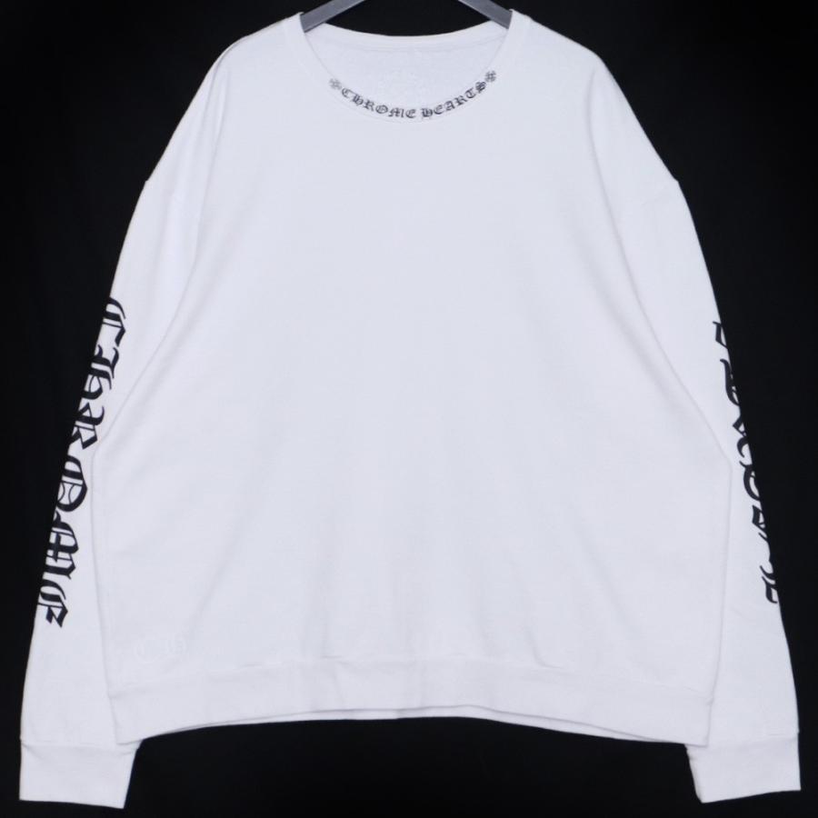 CHROME HEARTS ネックロゴ クルーネック スウェット トレーナー XL 