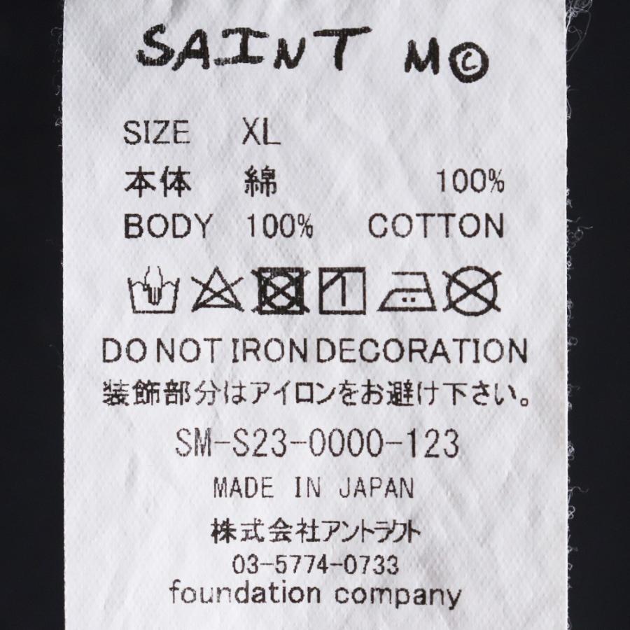 SAINT MICHAEL DS-SS TEE/WHITE QN XLサイズ ホワイト SM-S23