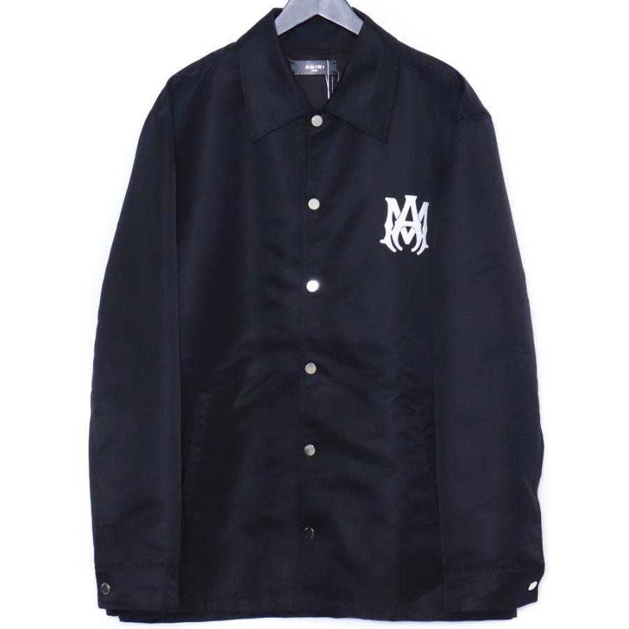未使用 AMIRI MA COACH JACKET 001 Lサイズ ブラック SRAMOULW1014 