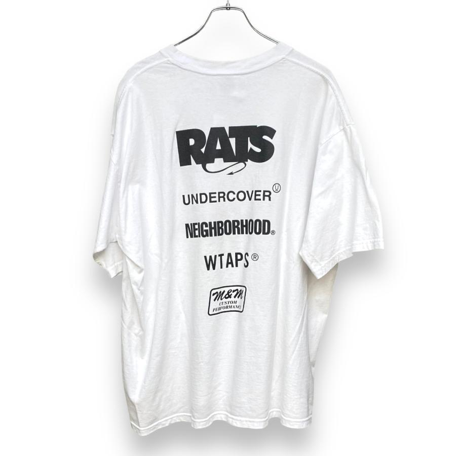 RATS ラッツ full blood Tシャツ ホワイト L RATS 22SS 15周年限定 DAYZ限定 FULL BLOOD 5NAME T-SHIRT