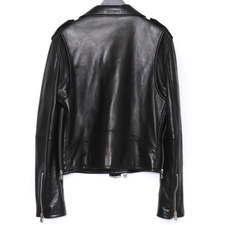 AMIRI レザーダブルライダースジャケット サイズ52 ブラック AMIRI レザーダブルライダースジャケット サイズ52 ブラック