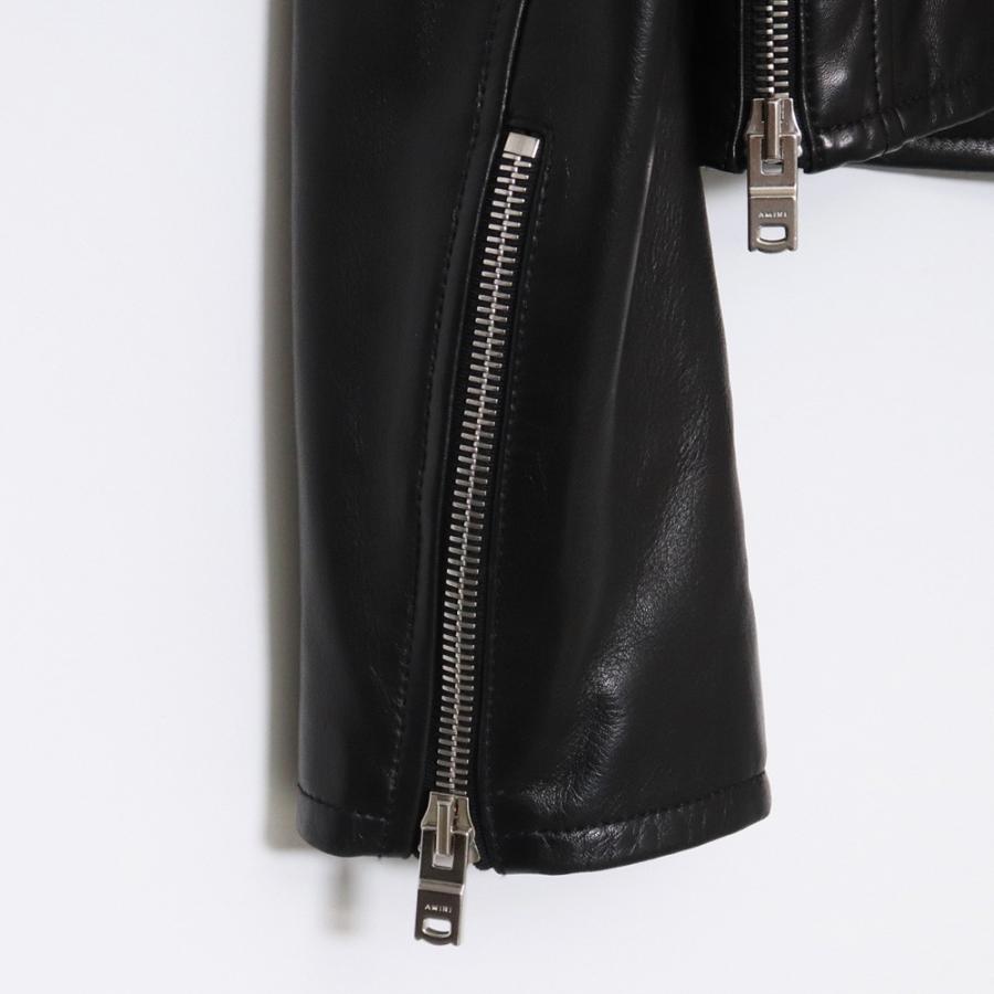 AMIRI レザーダブルライダースジャケット サイズ52 ブラック AMIRI レザーダブルライダースジャケット サイズ52 ブラック