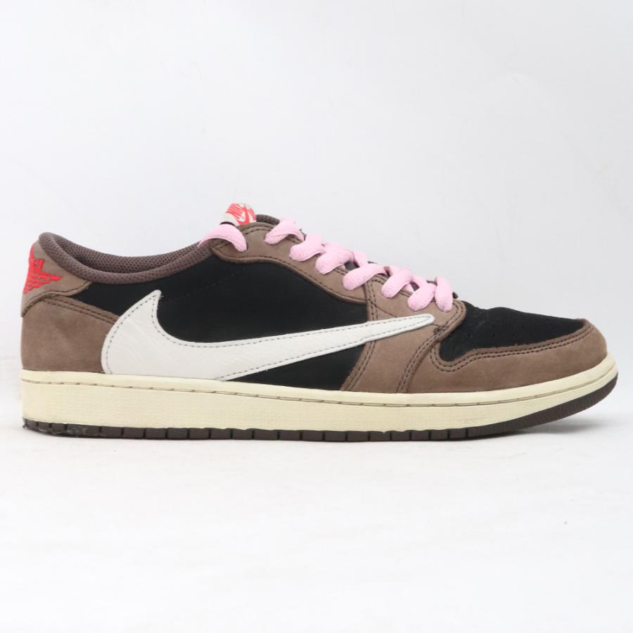 27cm NIKE × TRAVIS SCOTT AIR JORDAN 1 LOW OG SP-T Black/Dark Mocha 