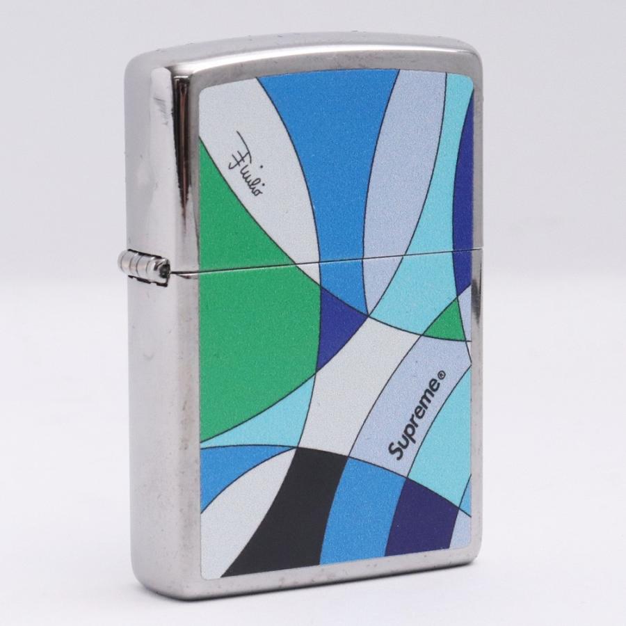 SUPREME EMILIO PUCCI ZIPPO ブルー シュプリーム エミリオプッチ 