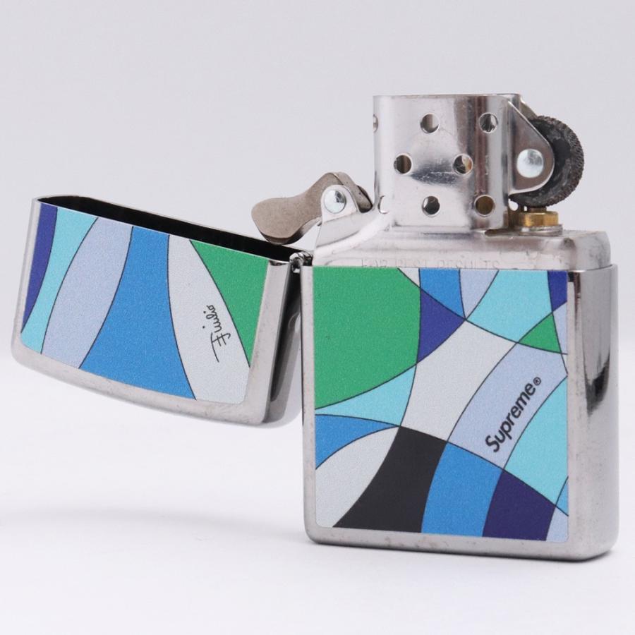SUPREME EMILIO PUCCI ZIPPO ブルー シュプリーム エミリオプッチ 