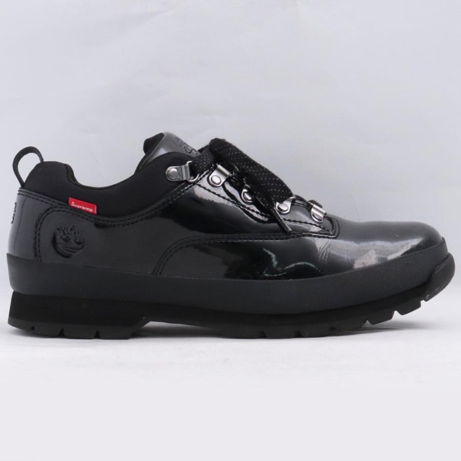 27.5cm SUPREME × TIMBERLAND Patent Leather Euro Hiker Low ブラック  