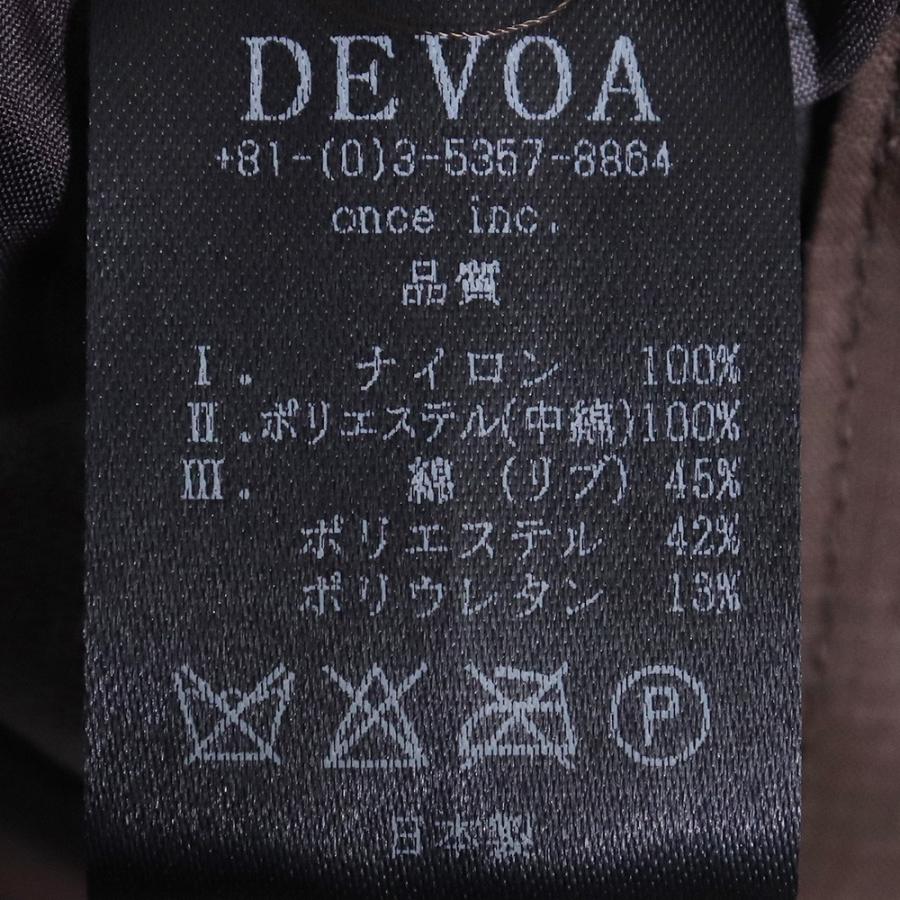 DEVOA Nylon coat Shrink cotton nylon サイズ2 カーキ CTM-CNSY