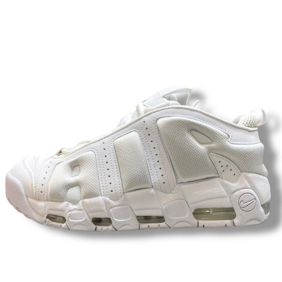 28.5cm NIKE Air More Uptempo Low Triple White FZ3055-100