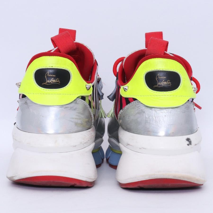 CHRISTIAN LOUBOUTIN Red Runner Sneakers サイズ43 シルバー