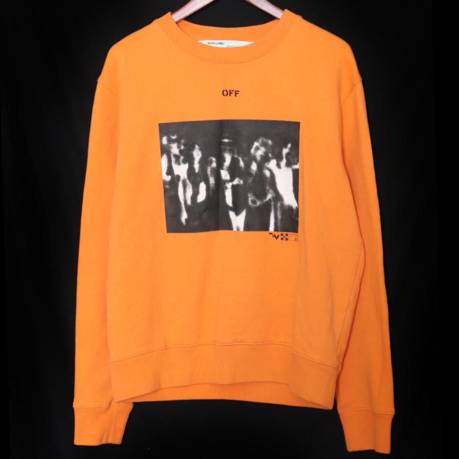 OFF-WHITE スプレーペイントエフェクトアロースウェットトレーナー M 