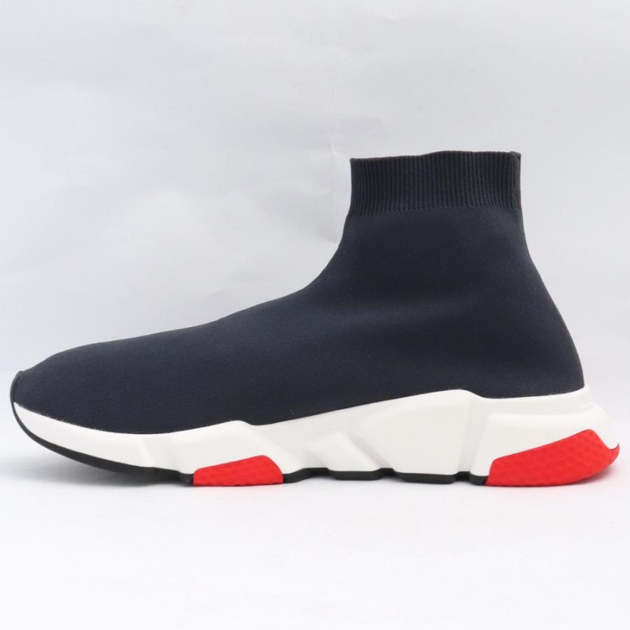 未使用 28cm相当 BALENCIAGA SPEED TRAINER サイズ43 ブラック レッド 