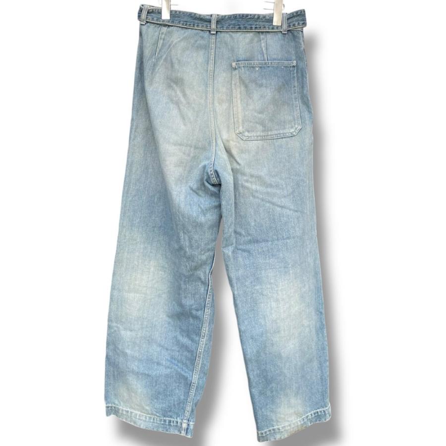 GRAPHPAPER 24AW Salvage Denim Belted Pants サイズ1 インディゴ