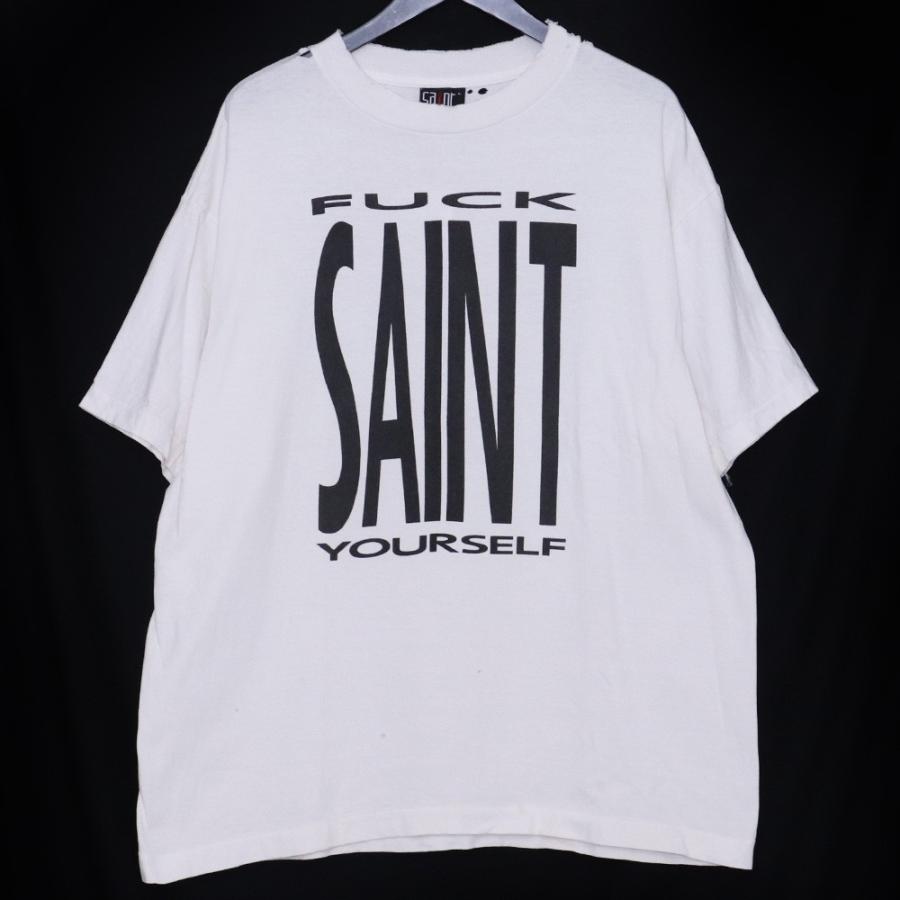 SAINT MICHAEL SS TEE YOURSELF WHITE Lサイズ ホワイト SM-HR8-0000