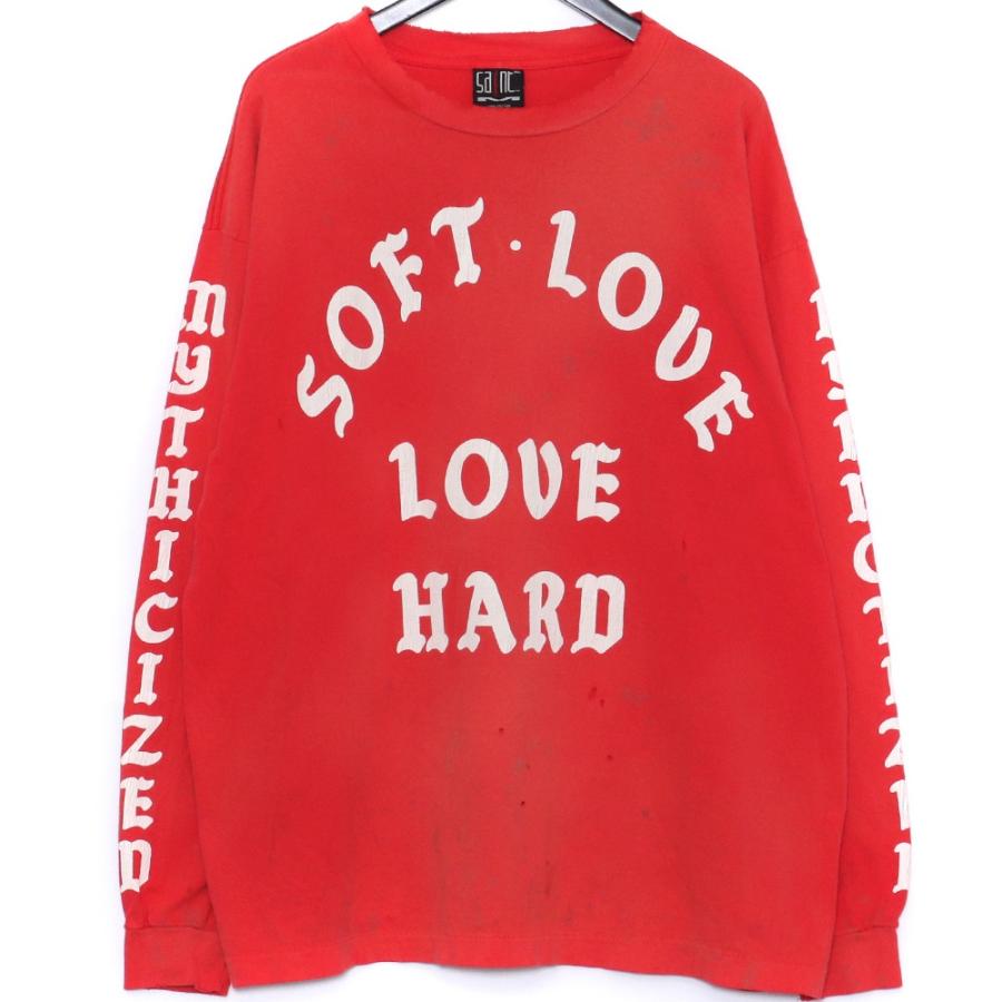 SAINT MICHAEL LS TEE/SOFT LOVE XLサイズ レッド SM-YS8-0000 SAINT MICHAEL LS TEE/SOFT LOVE XLサイズ レッド SM-YS8-0000