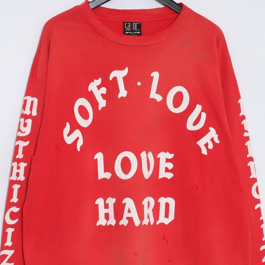 SAINT MICHAEL LS TEE/SOFT LOVE XLサイズ レッド SM-YS8-0000 SAINT MICHAEL LS TEE/SOFT LOVE XLサイズ レッド SM-YS8-0000
