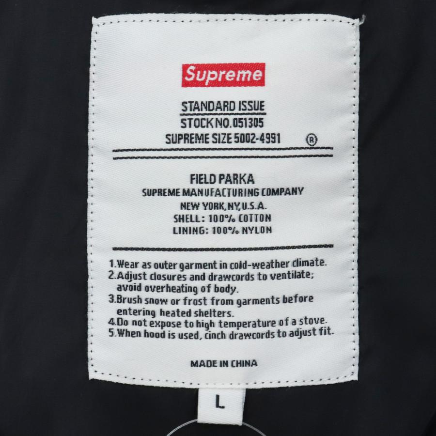 SUPREME 13AW FIELD PARKA Lサイズ Black シュプリーム フィールドパーカー ミリタリージャケット ブラック_3