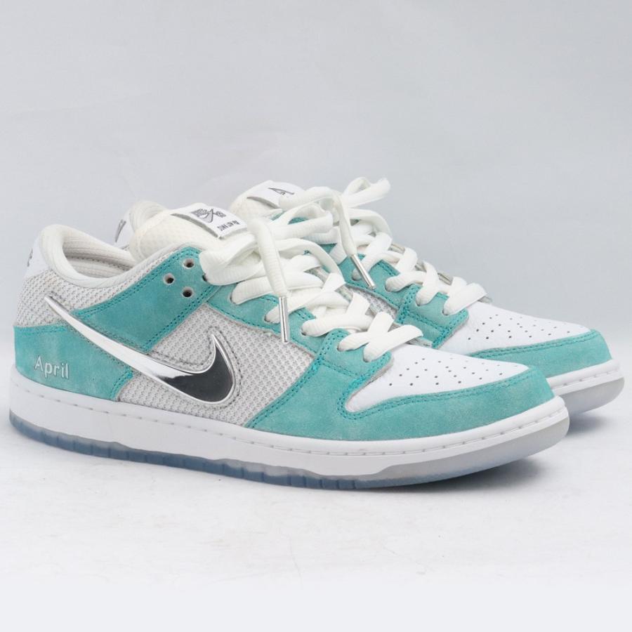27cm NIKE SB × APRIL SKATEBOARDS Dunk Low Pro QS White FD2562-400 