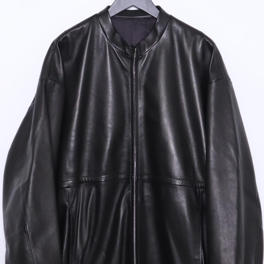 STEIN LEATHER DREWSTRING JACKET Sサイズ ブラック ST-493 