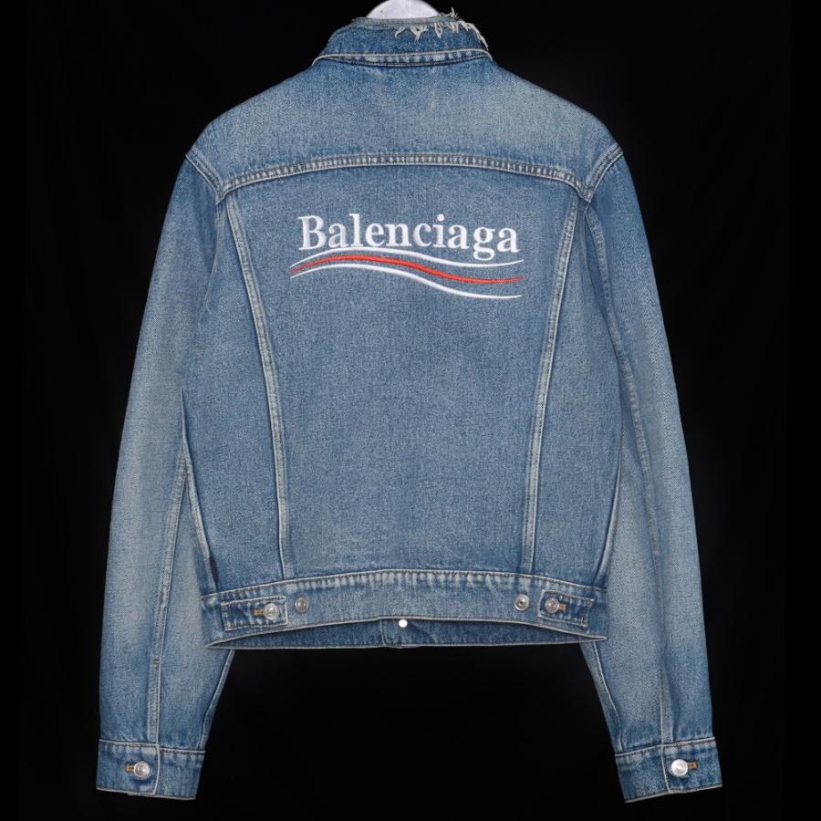 BALENCIAGA キャンペーンロゴデニムジャケット サイズ44 インディゴ  