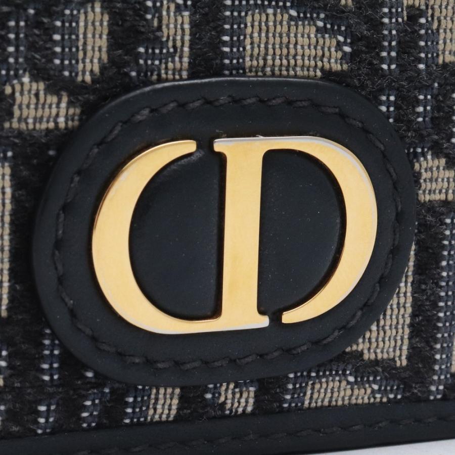 DIOR 30 Montaigne コンパクト ウォレット ネイビーブラック DIOR 30 Montaigne コンパクト ウォレット ネイビーブラック