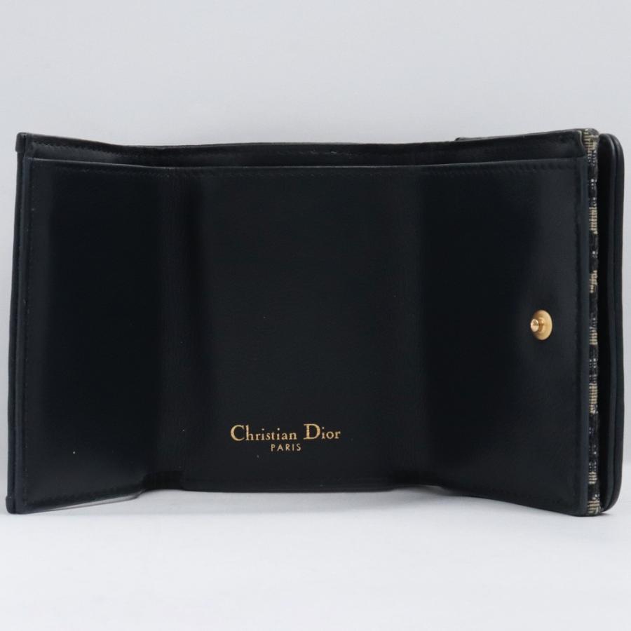 DIOR 30 Montaigne コンパクト ウォレット ネイビーブラック DIOR 30 Montaigne コンパクト ウォレット ネイビーブラック
