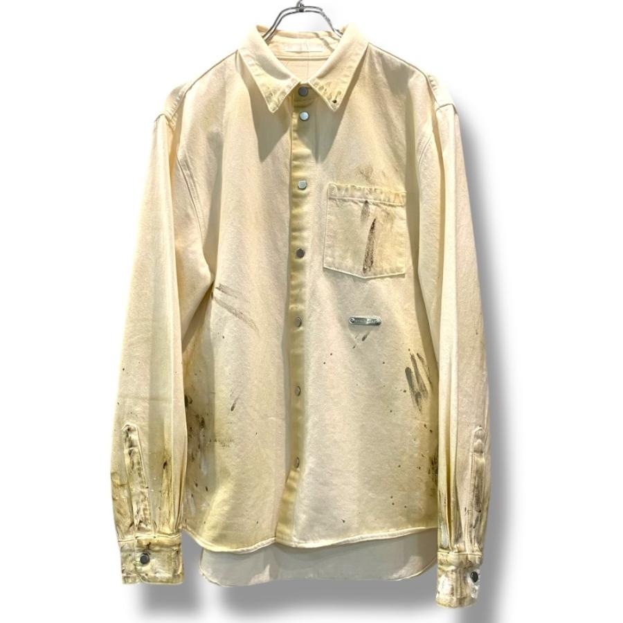 HELMUT LANG LS SHIRT JACKET サイズ38 アイボリー HLM74879