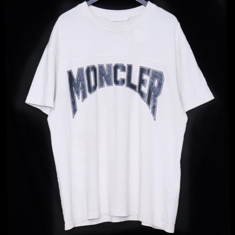 MONCLER ロゴTシャツ XLサイズ ホワイト C-SCOM-22-43301 モンクレール 