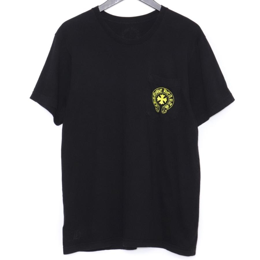 CHROME HEARTS 英字バックプリントTシャツ Mサイズ ブラック クロム 