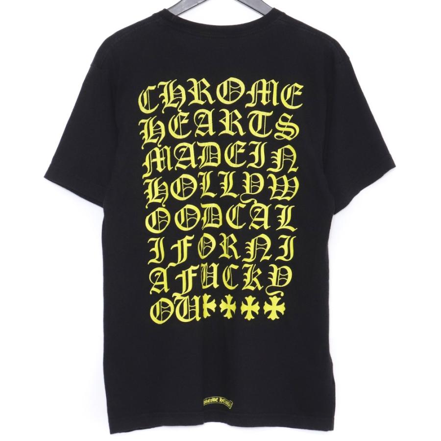 CHROME HEARTS 英字バックプリントTシャツ Mサイズ ブラック クロム 