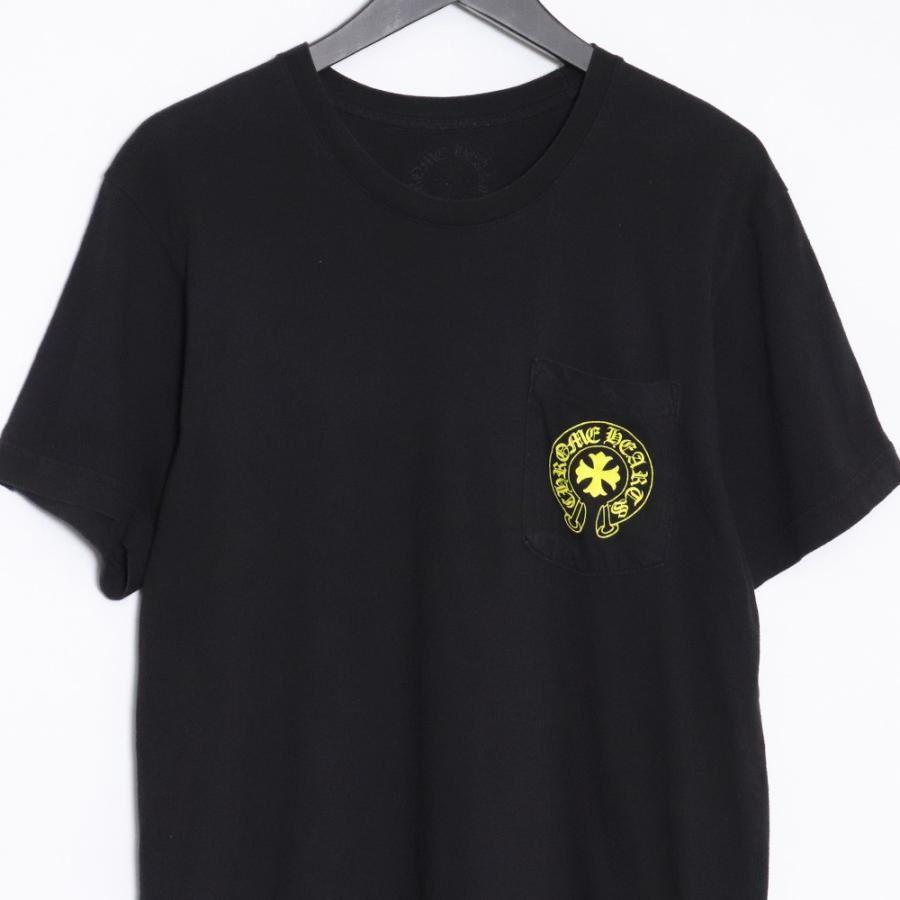 CHROME HEARTS 英字バックプリントTシャツ Mサイズ ブラック クロム 