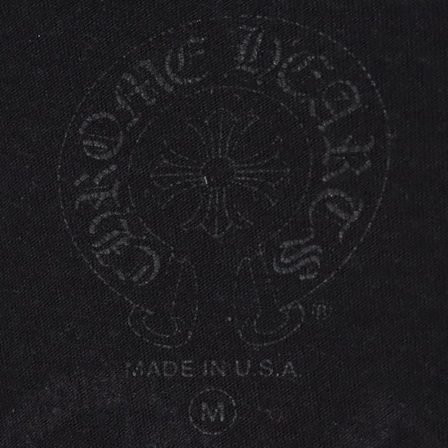 CHROME HEARTS 英字バックプリントTシャツ Mサイズ ブラック クロム 