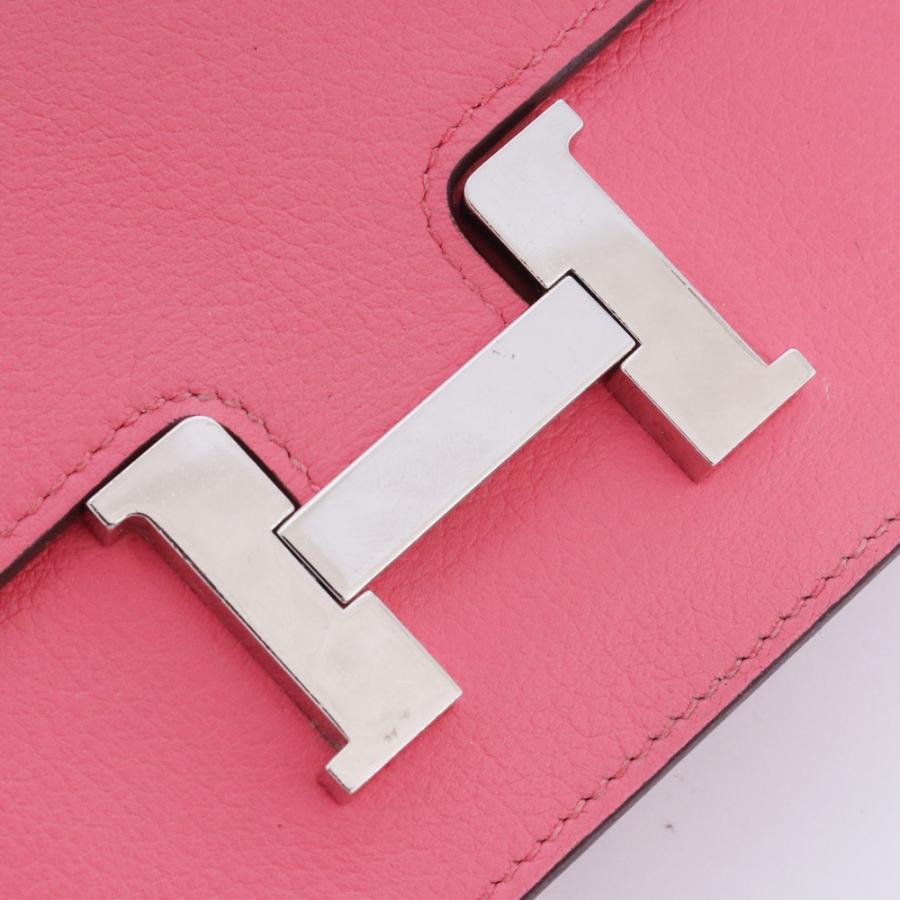HERMES コンスタンス スリムウォレット B刻印 ピンク H082214CK8W エルメス 二つ折り財布 Constance Slim walletの画像