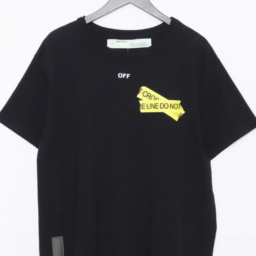OFF-WHITE ファイヤーテープアローオーバーサイズTシャツ S OFF-WHITE ファイヤーテープアローオーバーサイズTシャツ S