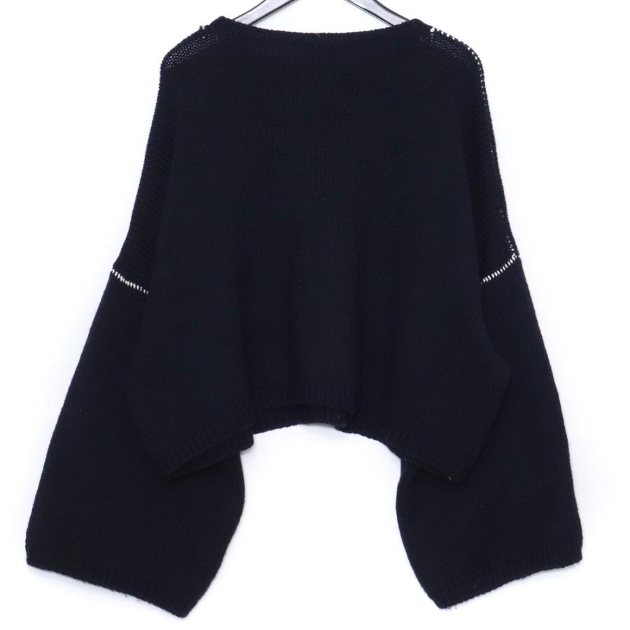 raf simons クロップドニット RAF SIMONS RSロゴクロップドニット