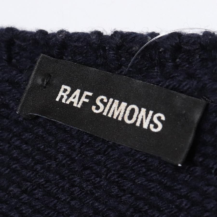 Raf Simons RSロゴ入りセーター Sサイズ ネイビー
