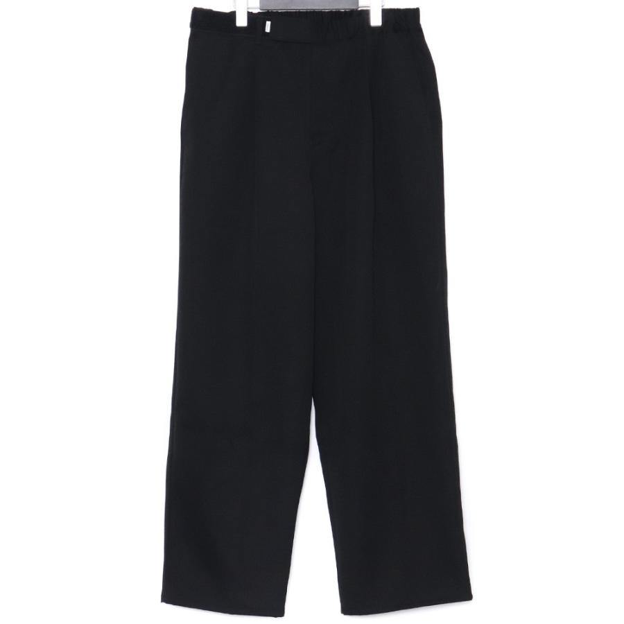 GRAPHPAPER SCALE OFF WOOL WIDE CHEF PANTS Fサイズ ブラック GM233 