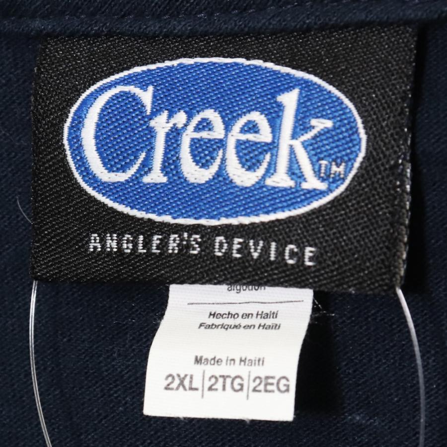 CREEK ロゴTシャツ サイズ2XL ネイビー クリーク 半袖カットソー logo