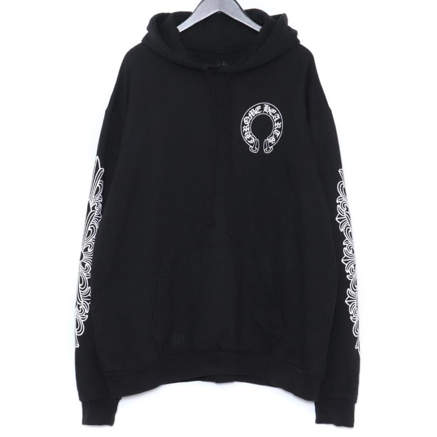CHROME HEARTS フローラルクロスホースシュープルオーバーパーカー XL 