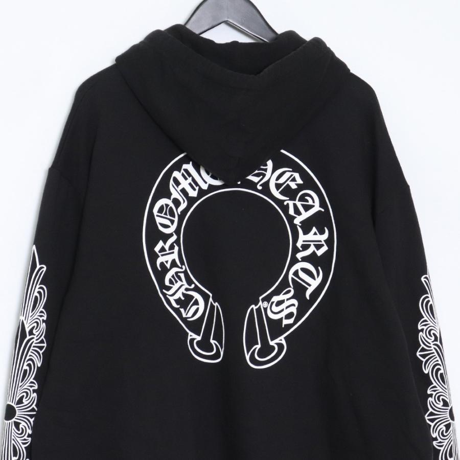 CHROME HEARTS フローラルクロスホースシュープルオーバーパーカー XL 
