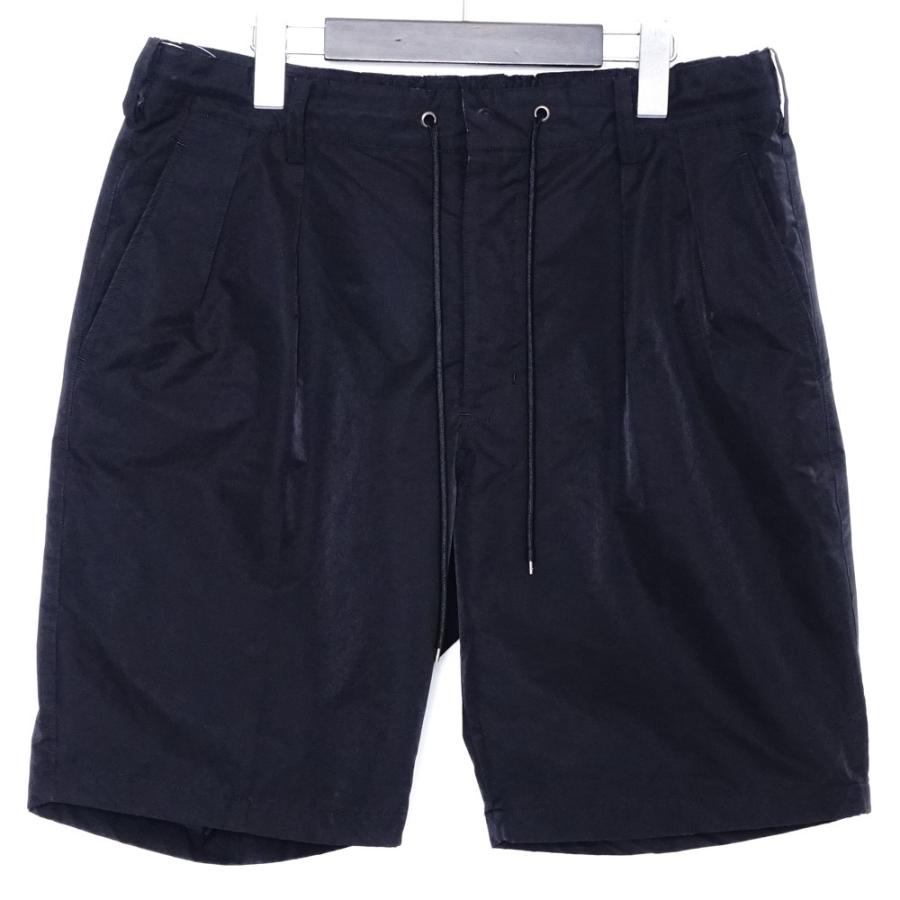 【machigoro22】Junhashimoto 2TUCK SHORT JUNHASHIMOTO 2TUCK SHORTS サイズ5 ブラック 1072210015 ジュン
