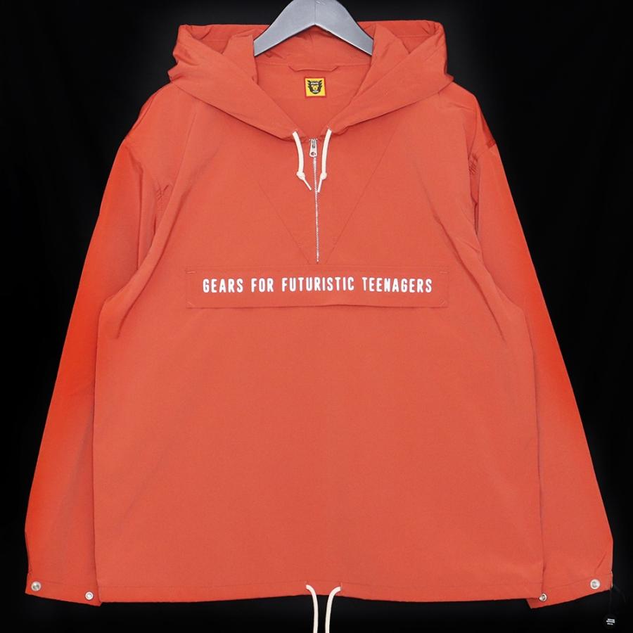 HUMAN MADE Half-Zip Anorak Sサイズ オレンジ HM-1365 ヒューマン 