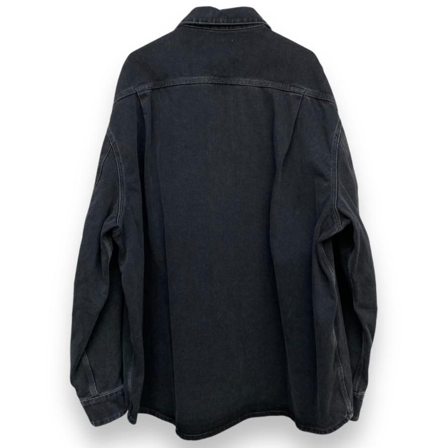 HED MAYNER 24SS FADED BLACK HEAVY DENIM OVER SHIRT フェイ HED MAYNER 24SS FADED BLACK HEAVY DENIM OVER SHIRT フェイ