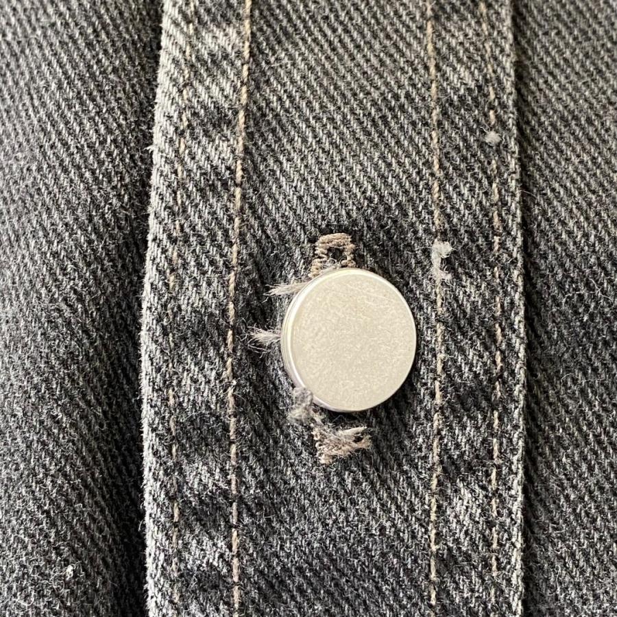 HED MAYNER 24SS FADED BLACK HEAVY DENIM OVER SHIRT フェイ HED MAYNER 24SS FADED BLACK HEAVY DENIM OVER SHIRT フェイ